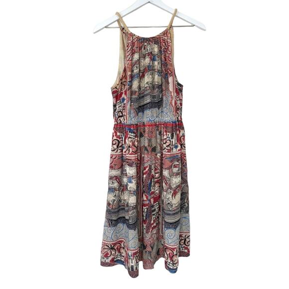 Anthropologie Dresses & Skirts - Anthropologie Silk Floreat Castle Lake Rope Dress Size Medium